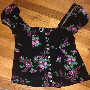 Free People Floral Shirt